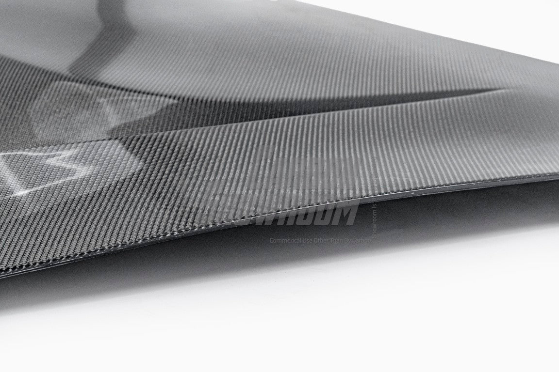Tesla Model 3 Performance Long Range Standard Base 2017 2018 2019 2020 2021 2022 2023 with Aftermarket Parts - "Crypton" Hood Bonnet Carbon Fiber / FRP from Robot Craftsman