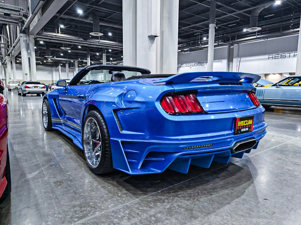 Upgrade Your Ford Mustang Ecoboost V6 GT March1 Bullitt S550.1 S550.2 2015 2016 2017 2018 2019 2020 2021 2022 2023 with Aftermarket Parts - DAWN & DUSK Rear Bumper & Diffuser & Exhaust Tip Trim Carbon Fiber / FRP from Robot Craftsman