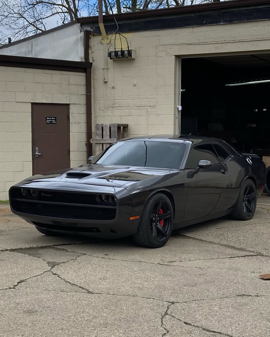 Dodge Challenger Demon Redeye Hellcat T/A Scat Pack 392 SRT R/T SXT SE 2008 2009 2010 2011 2012 2013 2014 2015 2016 2017 2018 2019 2020 2021 2022 2023 with Aftermarket Parts - "CHOPPER" Front Bumper Carbon Fiber / FRP from Robot Craftsman