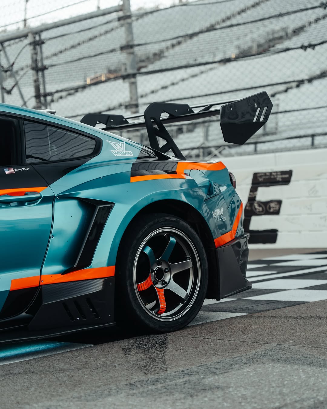 Ford Mustang Ecoboost V6 GT March1 Bullitt S550.1 S550.2 2015 2016 2017 2018 2019 2020 2021 2022 2023 with Aftermarket Parts - "DAWN & DUSK" Rear Wing & Spoiler Carbon Fiber / FRP from Robot Craftsman