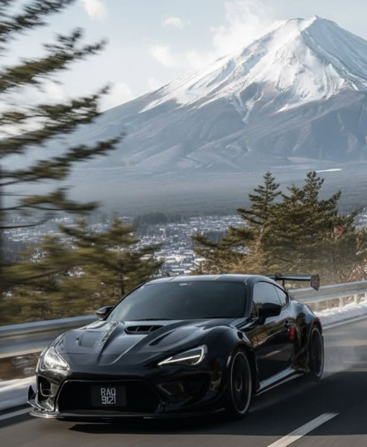 Toyota GT86 86 TRD GT SE Base ZN6 2017 2018 2019 2020 & Scion FR-S FRS ZN6 2013 2014 2015 2016 & BRZ TS Limited Premium ZN6 2013 2014 2015 2016 2017 2018 2019 2020 (compatible with ROBOT widebody kit) with Aftermarket Parts - Front Bumper & Lip Carbon Fiber / FRP from Robot Craftsman