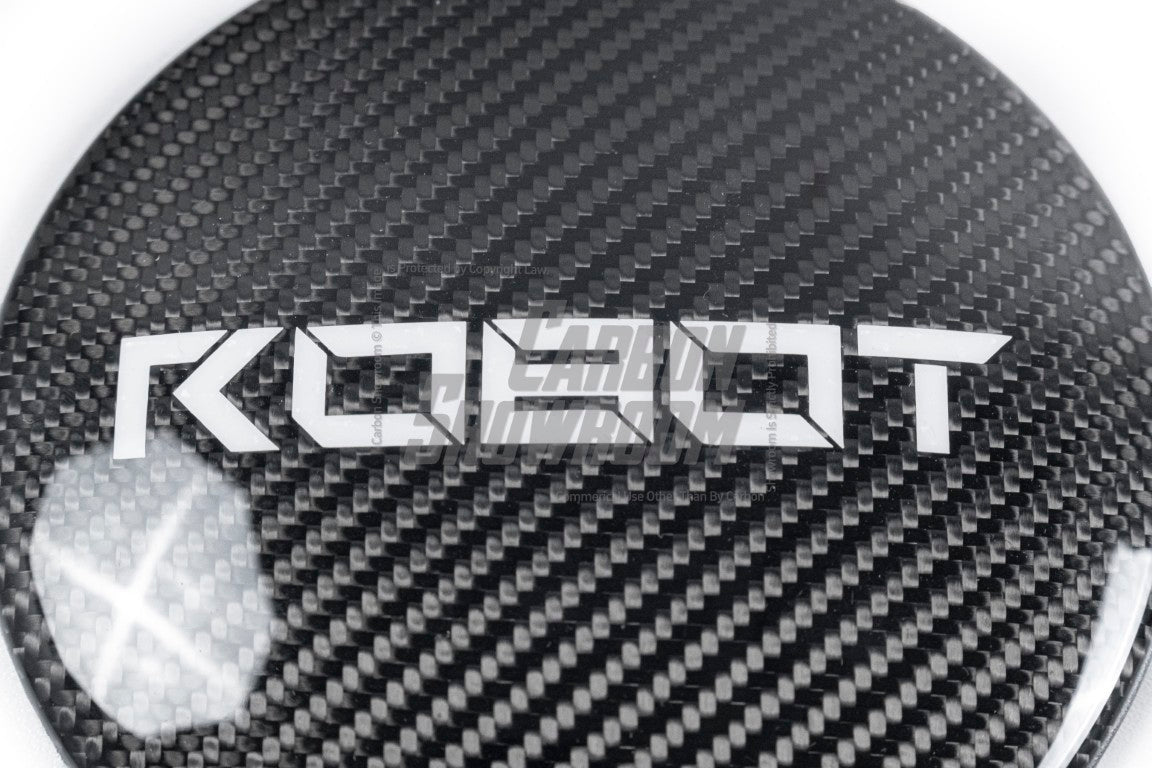Volkswagen Golf R GTI Base MK7 MK7.5 2015 2016 2017 2018 2019 2020 2021 with Aftermarket Parts - Front Grill Replacement & ROBOT emblem cover Carbon Fiber / FRP from Robot Craftsman