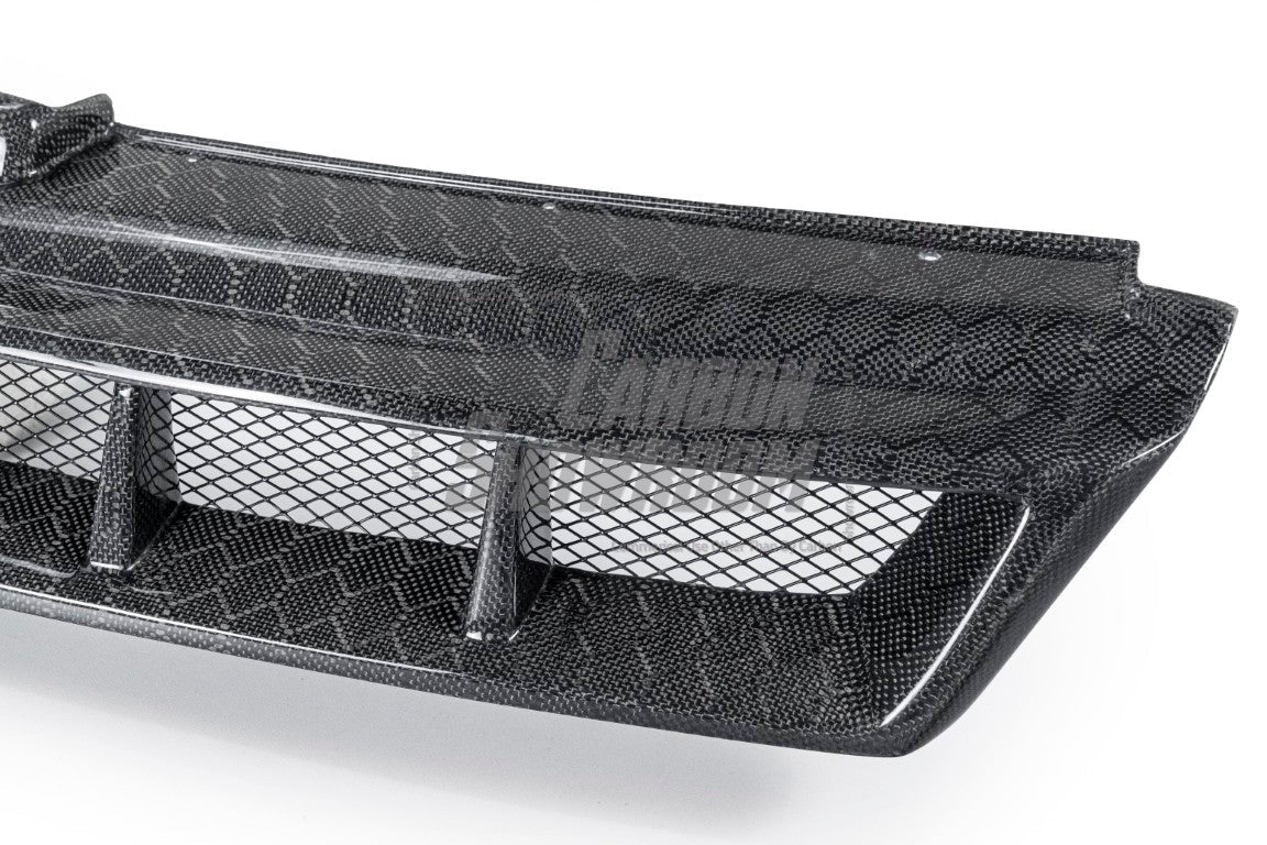 Volkswagen Golf R GTI Base MK7 MK7.5 2015 2016 2017 2018 2019 2020 2021 with Aftermarket Parts - Front Grill Replacement & ROBOT emblem cover Carbon Fiber / FRP from Robot Craftsman