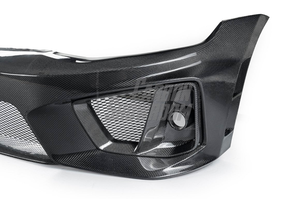 Volkswagen Golf R GTI Base MK7 MK7.5 2015 2016 2017 2018 2019 2020 2021 & Golf R GTI Base MK7 2015 2016 2017 & Golf R GTI Base MK7.5 2018 2019 2020 2021 with Aftermarket Parts - Front Lip & Front Bumper Carbon Fiber / FRP from Robot Craftsman