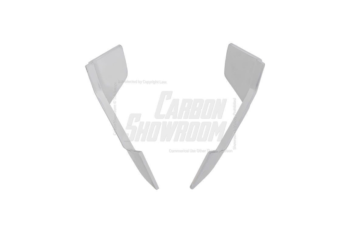 Tesla Model 3 Highland / Performance 2024-ON with Aftermarket Parts - "HACKER" Front Corner Canards Carbon Fiber / FRP from Robot Craftsman