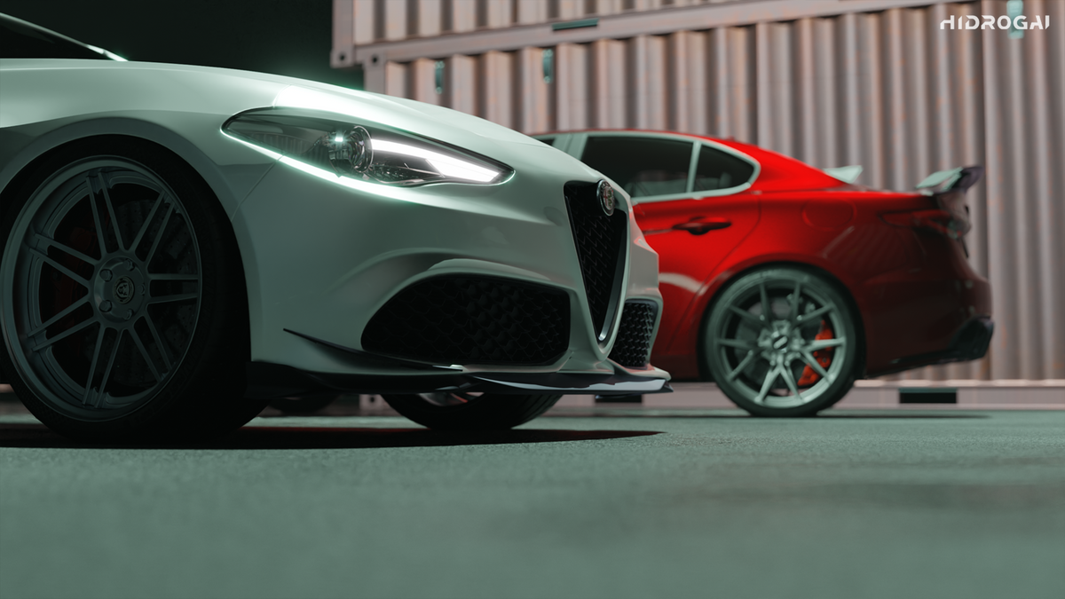 Alfa Romeo Giulia Quadrifoglio Sport Veloce Ti Sprint RWD AWD Lusso Base 2017-ON with Robot Craftsman's Aftermarket Parts - Standard Package "HIDROGAI" Carbon Fiber / FRP