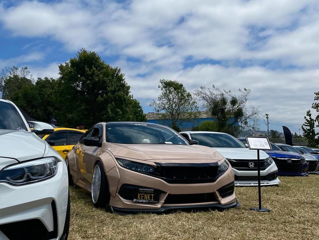 Honda Civic 10th Gen FC1 FC2  FC5 FC6 2016 2017 2018 2019 2020 2021 & Civic 10th Gen FC3 FC4 2017 2018 2019 2020 2021 & Civic 10th Gen FK7 2017 2018 2019 2020 2021 (compatible with ROBOT CRAFTSMAN front bumper) with Aftermarket Parts - Front Bumper & Front Lip Carbon Fiber / FRP from Robot Craftsman