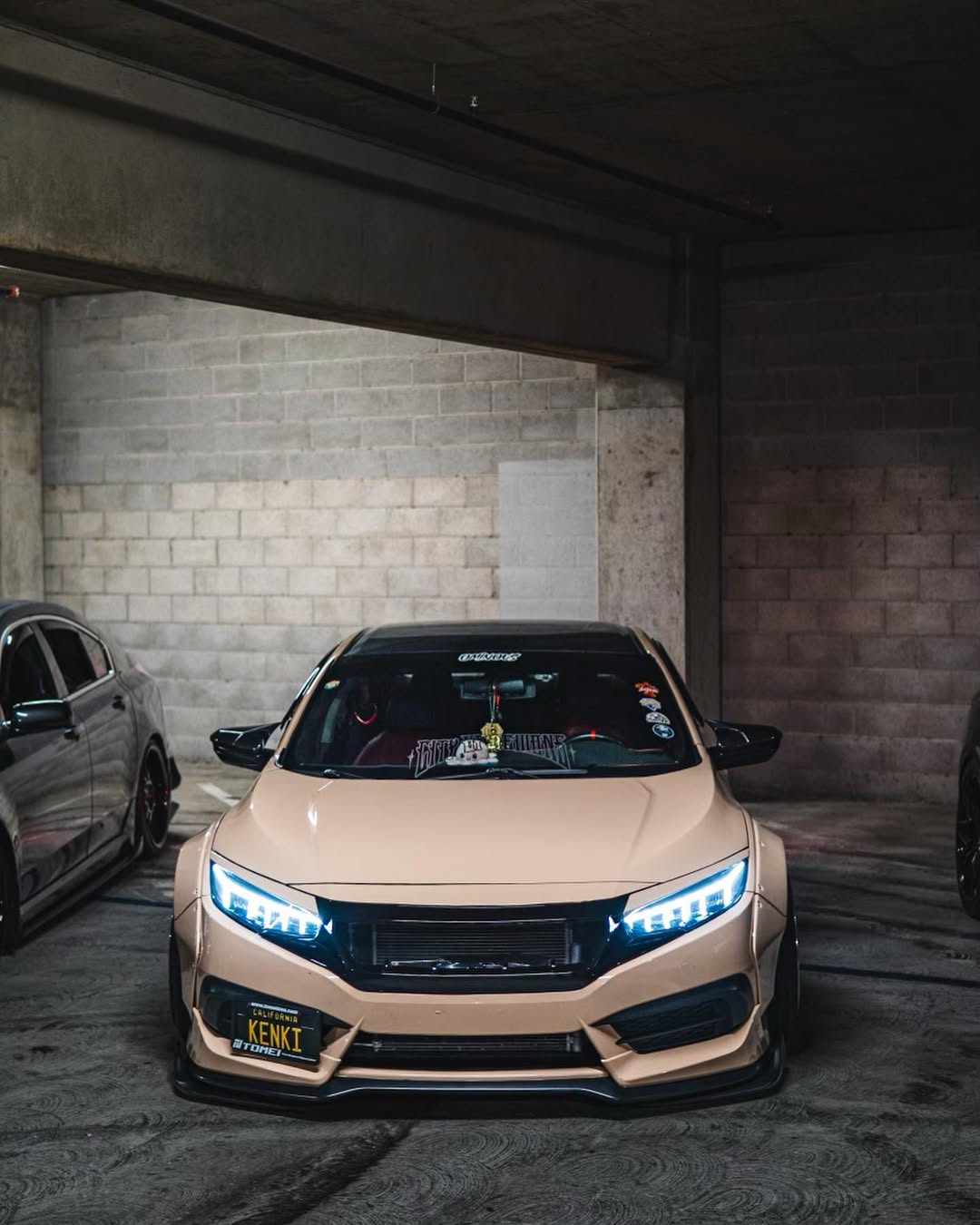 Honda Civic 10th Gen FC1 FC2  FC5 FC6 2016 2017 2018 2019 2020 2021 & Civic 10th Gen FC3 FC4 2017 2018 2019 2020 2021 & Civic 10th Gen FK7 2017 2018 2019 2020 2021 (compatible with ROBOT CRAFTSMAN front bumper) with Aftermarket Parts - Front Bumper & Front Lip Carbon Fiber / FRP from Robot Craftsman