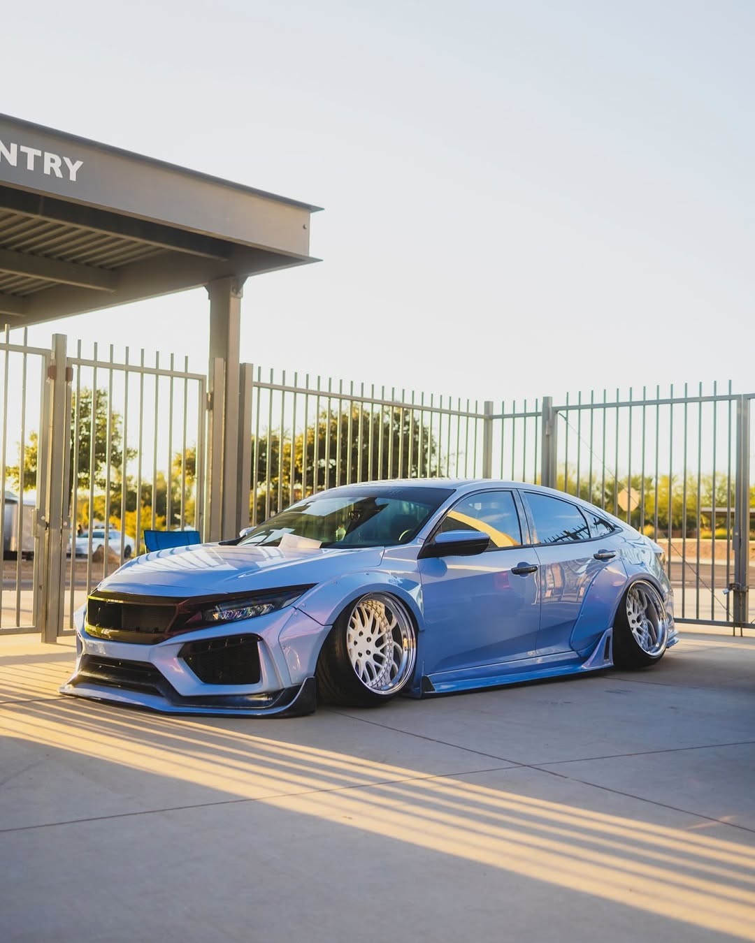 Honda Civic 10th Gen FC1 FC2 FC5 FC6 2016 2017 2018 2019 2020 2021 & Civic 10th Gen FC3 FC4 2017 2018 2019 2020 2021 & Civic 10th Gen FK7 2017 2018 2019 2020 2021 (compatible with ROBOT CRAFTSMAN front bumper) with Aftermarket Parts - Front Bumper & Front Lip Carbon Fiber / FRP from Robot Craftsman