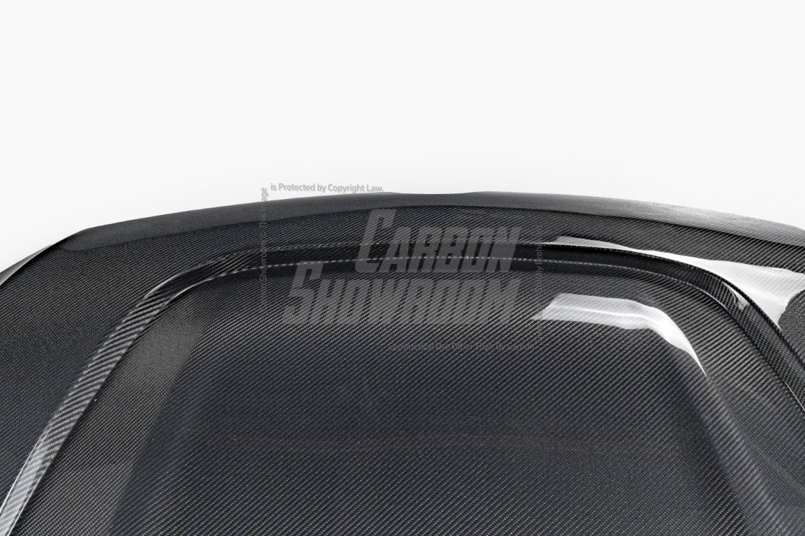Volkswagen Golf R GTI Base MK7 MK7.5 2015 2016 2017 2018 2019 2020 2021 with Aftermarket Parts - Hood Bonnet Carbon Fiber / FRP from Robot Craftsman