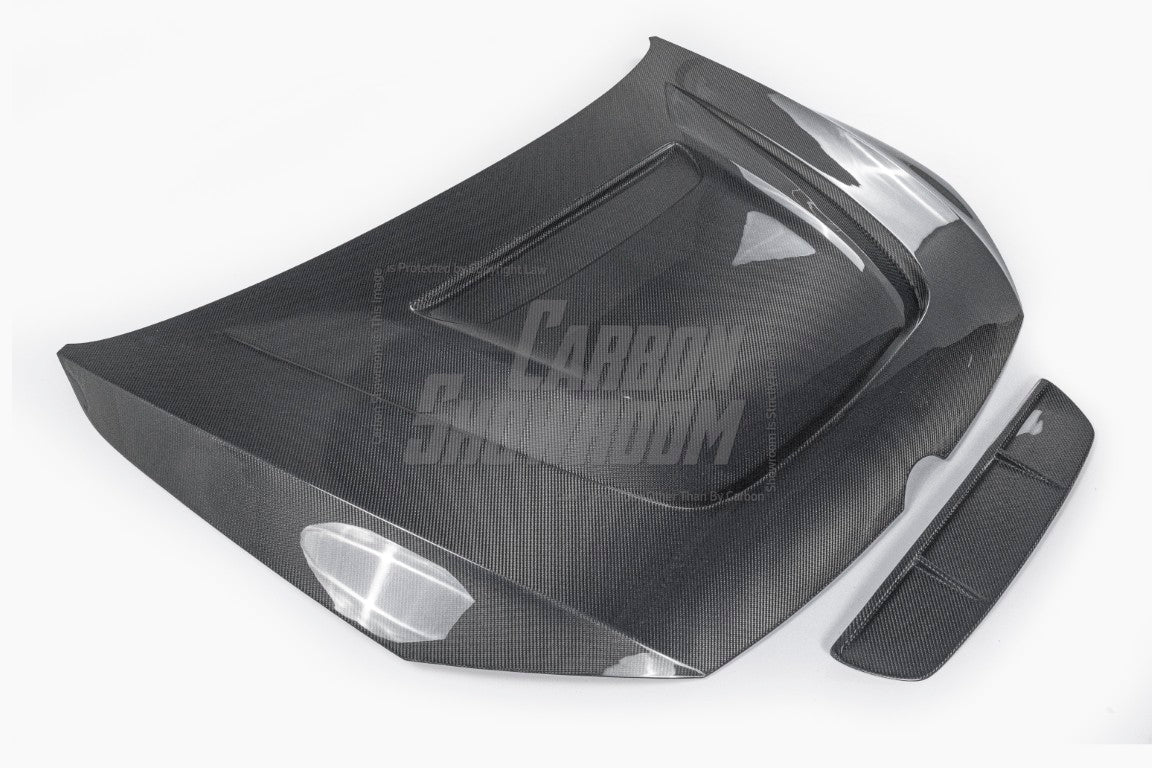 Volkswagen Golf R GTI Base MK7 MK7.5 2015 2016 2017 2018 2019 2020 2021 with Aftermarket Parts - Hood Bonnet Carbon Fiber / FRP from Robot Craftsman
