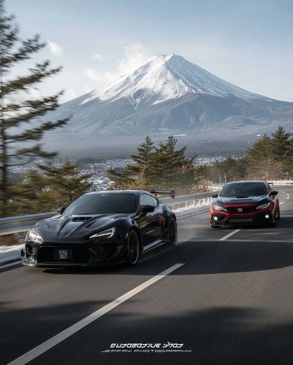 Toyota GT86 86 TRD GT SE Base ZN6 2017 2018 2019 2020 & Scion FR-S FRS ZN6 2013 2014 2015 2016 & BRZ TS Limited Premium ZN6 2013 2014 2015 2016 2017 2018 2019 2020 (compatible with ROBOT widebody kit) with Aftermarket Parts - Replacement Hood Scoop& Hood Bonnet Carbon Fiber / FRP from Robot Craftsman