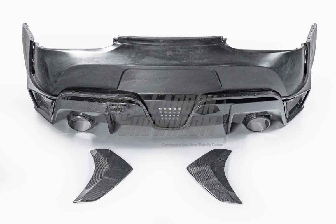 Toyota Supra MK5 A90 A91 3.0 2.0 2020 2021 2022 2023 2024 with Aftermarket Parts - Hyperion Narrow Body Rear Bumper & Diffuser Carbon Fiber / FRP from Robot Craftsman