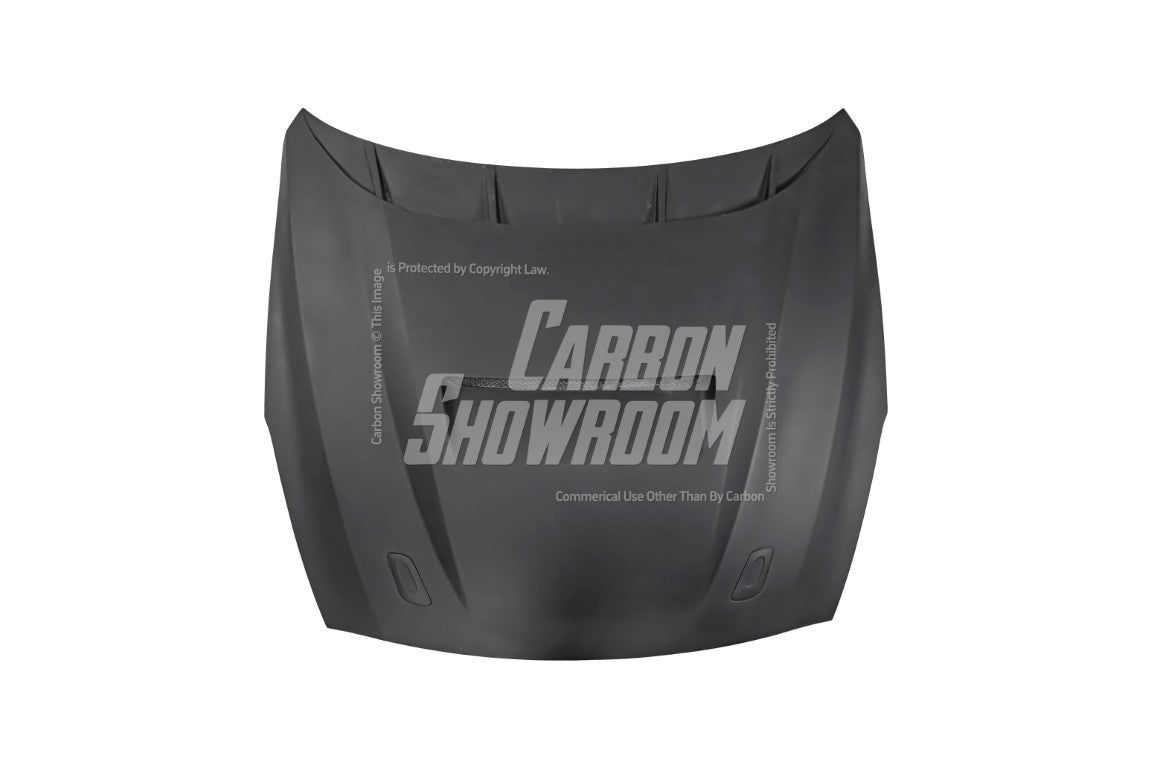 Nissan GTR Nismo Black Edition Track Edition Premium Base 2008 2009 2010 2011 2012 2013 2014 2015 2016 (for installation on 2017-2024 vehicles, 2008-2016 front bumper is recommended) with Aftermarket Parts - "Godzilla" Hood Bonnet Carbon Fiber / FRP from Robot Craftsman