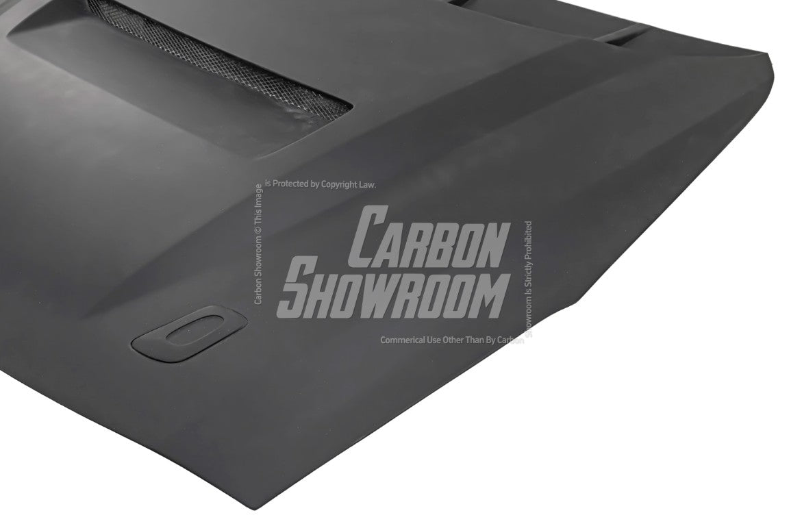 Nissan GTR Nismo Black Edition Track Edition Premium Base 2008 2009 2010 2011 2012 2013 2014 2015 2016 (for installation on 2017-2024 vehicles, 2008-2016 front bumper is recommended) with Aftermarket Parts - "Godzilla" Hood Bonnet Carbon Fiber / FRP from Robot Craftsman