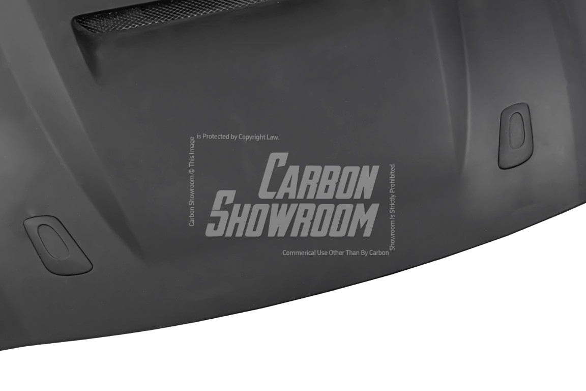 Nissan GTR Nismo Black Edition Track Edition Premium Base 2008 2009 2010 2011 2012 2013 2014 2015 2016 (for installation on 2017-2024 vehicles, 2008-2016 front bumper is recommended) with Aftermarket Parts - "Godzilla" Hood Bonnet Carbon Fiber / FRP from Robot Craftsman