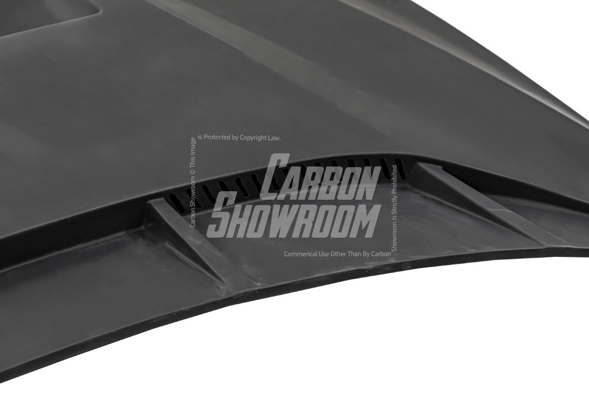 Nissan GTR Nismo Black Edition Track Edition Premium Base 2008 2009 2010 2011 2012 2013 2014 2015 2016 (for installation on 2017-2024 vehicles, 2008-2016 front bumper is recommended) with Aftermarket Parts - "Godzilla" Hood Bonnet Carbon Fiber / FRP from Robot Craftsman