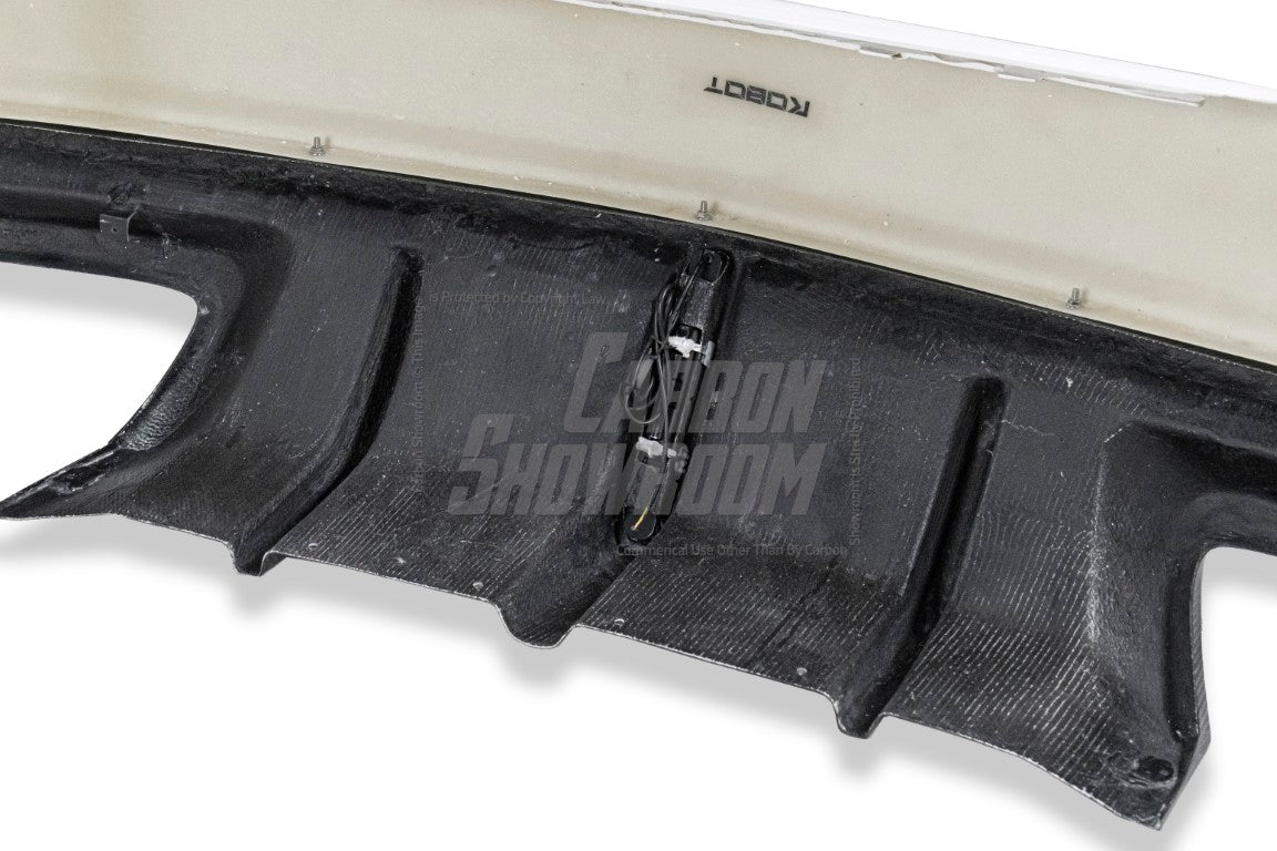 Cadillac CT5 CT5-V Blackwing Sport Premium Luxury Base 2020 2021 2022 2023 2024 with Aftermarket Parts - "PRISM" Rear Bumper & Diffuser Carbon Fiber / FRP from Robot Craftsman