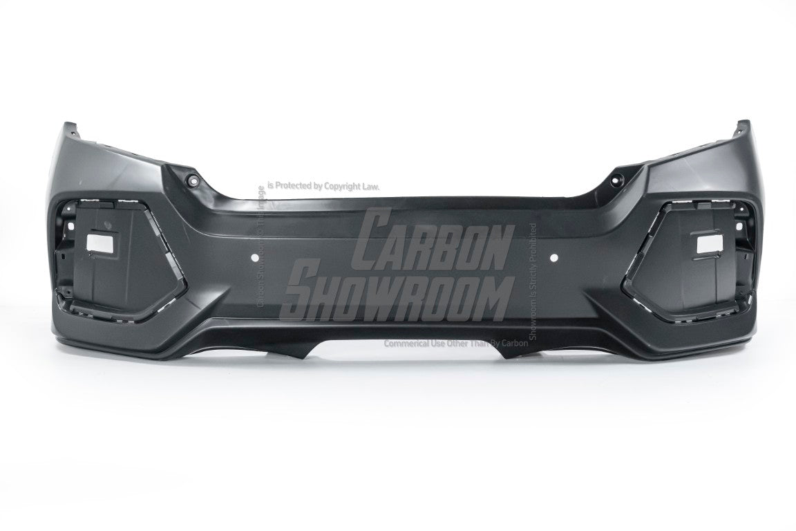 Honda Civic 10th Gen FC1 FC2 SI 2016 2017 2018 2019 2020 2021 (diffuser also compatible with ROBOT CRAFTSMAN rear bumper) with Aftermarket Parts - Rear Diffuser & Bumper Carbon Fiber/FRP/PP from Robot Craftsman