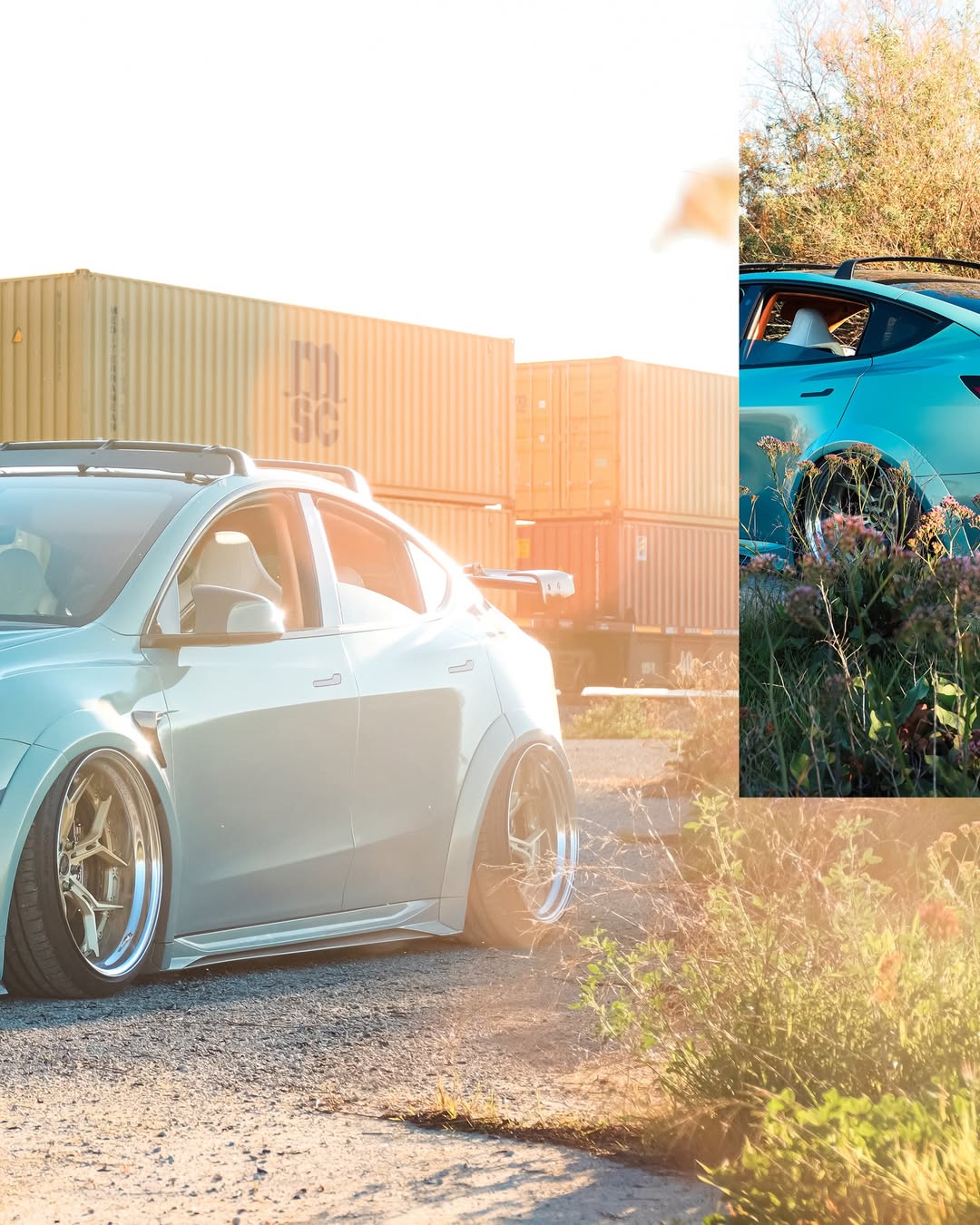 Tesla Model Y Performance AWD Long Range RWD Standard 2020 2021 2022 2023 2024 with Aftermarket Parts - "STARSHIP" Side Skirts PP from Robot Craftsman
