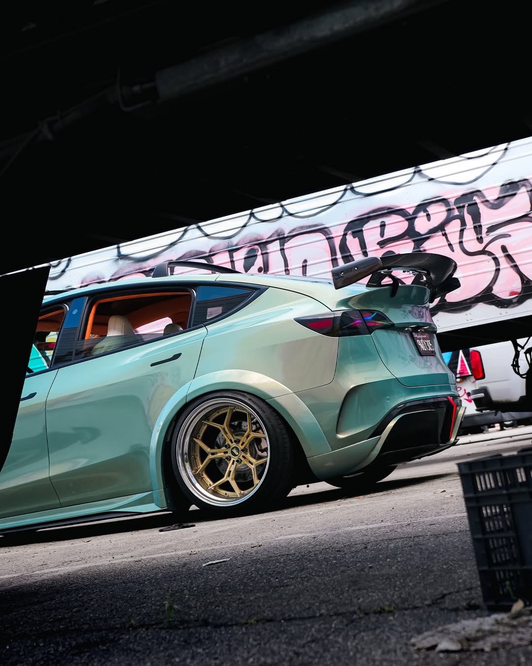 Tesla Model Y Performance AWD Long Range RWD Standard 2020 2021 2022 2023 2024 with Aftermarket Parts - "STARSHIP" Side Skirts PP from Robot Craftsman