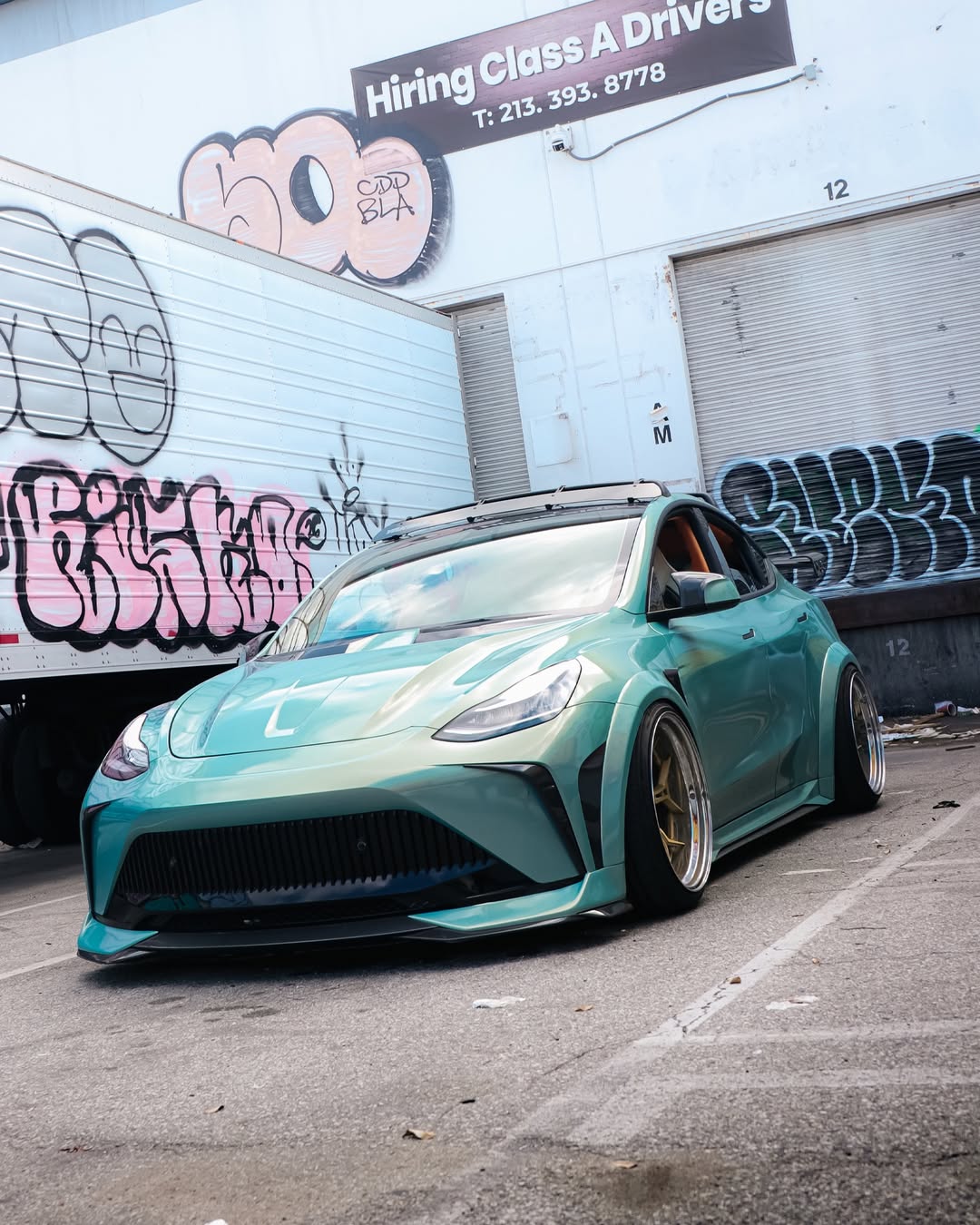 Tesla Model Y Performance AWD Long Range RWD Standard 2020 2021 2022 2023 2024 with Aftermarket Parts - "STARSHIP" Side Skirts PP from Robot Craftsman