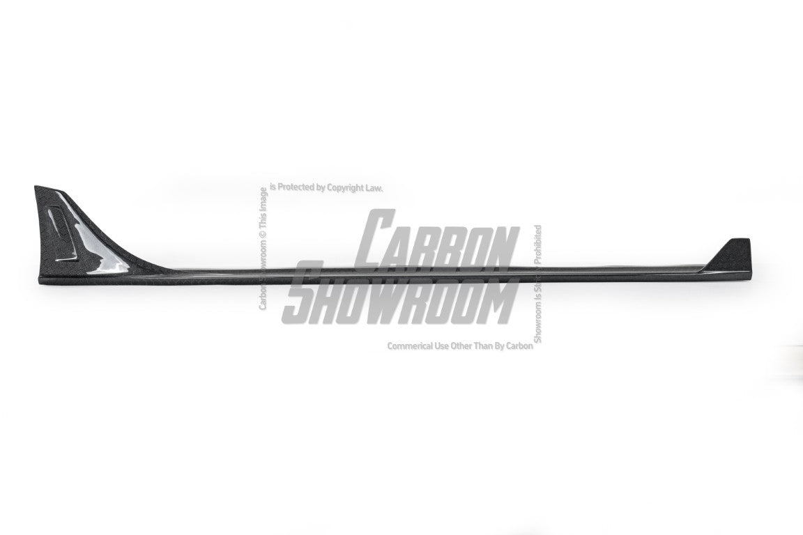 Honda Civic 10th Gen FC1 FC2 FC5 FC6 2016 2017 2018 2019 2020 2021 & Civic 10th Gen FK7 2017 2018 2019 2020 2021 (compatible with both OEM width and ROBOT CRAFTSMAN widebody) with Aftermarket Parts - Side Skirts Carbon Fiber / FRP from Robot Craftsman