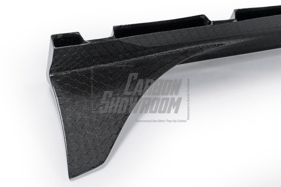 Honda Civic 10th Gen FC1 FC2 FC5 FC6 2016 2017 2018 2019 2020 2021 & Civic 10th Gen FK7 2017 2018 2019 2020 2021 (compatible with both OEM width and ROBOT CRAFTSMAN widebody) with Aftermarket Parts - Side Skirts Carbon Fiber / FRP from Robot Craftsman