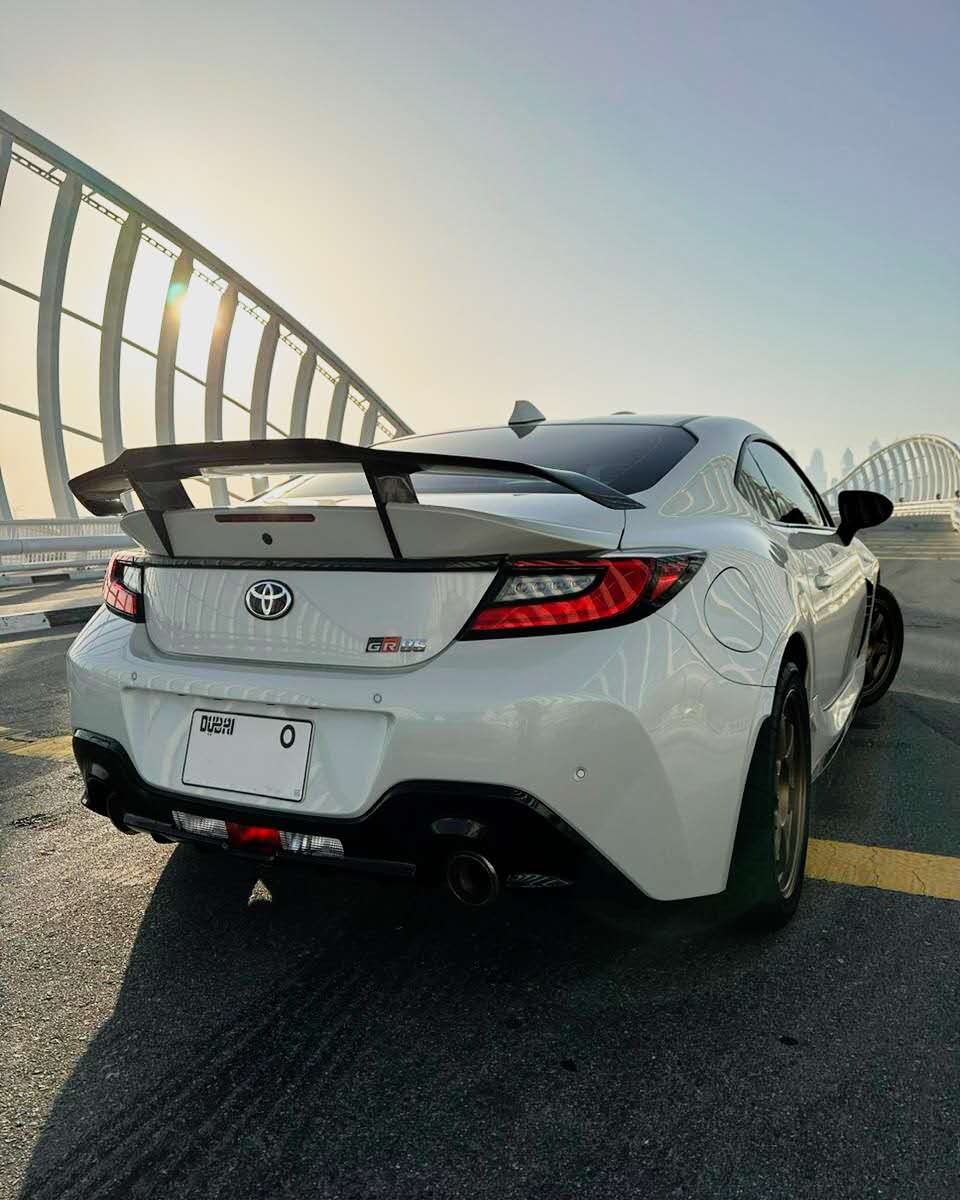 Subaru BRZ ZD8 2022 2023 2024 & Toyota GR86 ZN8 2022 2023 2024 with Aftermarket Parts - "SHINING" Rear GT Wing Carbon Fiber / FRP from Robot Craftsman