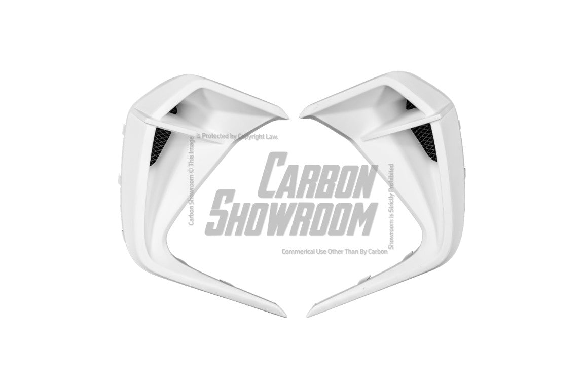 Subaru BRZ ZD8 2022 2023 2024 with Aftermarket Parts - "HIDROGAI" Front Bumper Vent Upper Valance Trim Carbon Fiber / FRP from Robot Craftsman
