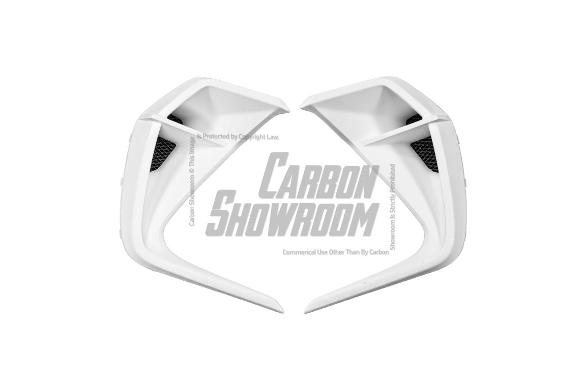 Subaru BRZ ZD8 2022 2023 2024 with Aftermarket Parts - "HIDROGAI" Front Bumper Vent Upper Valance Trim Carbon Fiber / FRP from Robot Craftsman