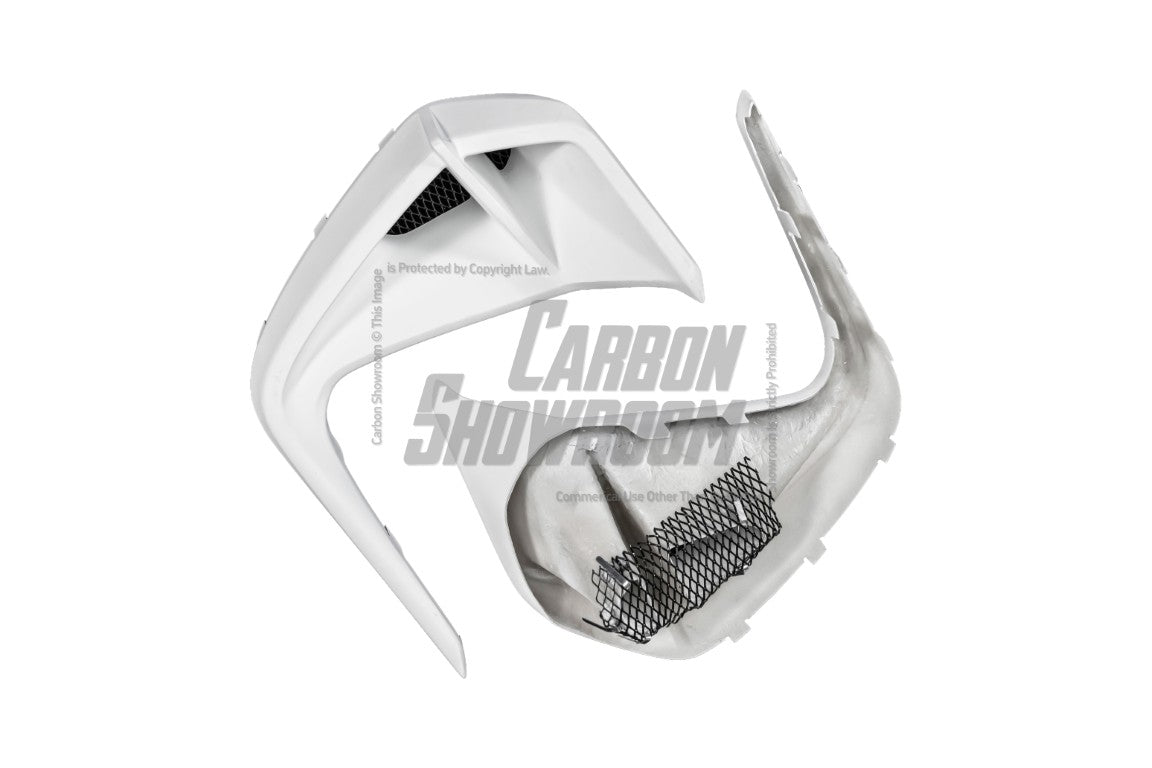 Subaru BRZ ZD8 2022 2023 2024 with Aftermarket Parts - "HIDROGAI" Front Bumper Vent Upper Valance Trim Carbon Fiber / FRP from Robot Craftsman