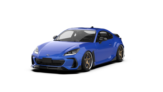 Subaru BRZ ZD8 2022 2023 2024 with Aftermarket Parts - "HIDROGAI" Front Lip Splitter Carbon Fiber / FRP from Robot Craftsman