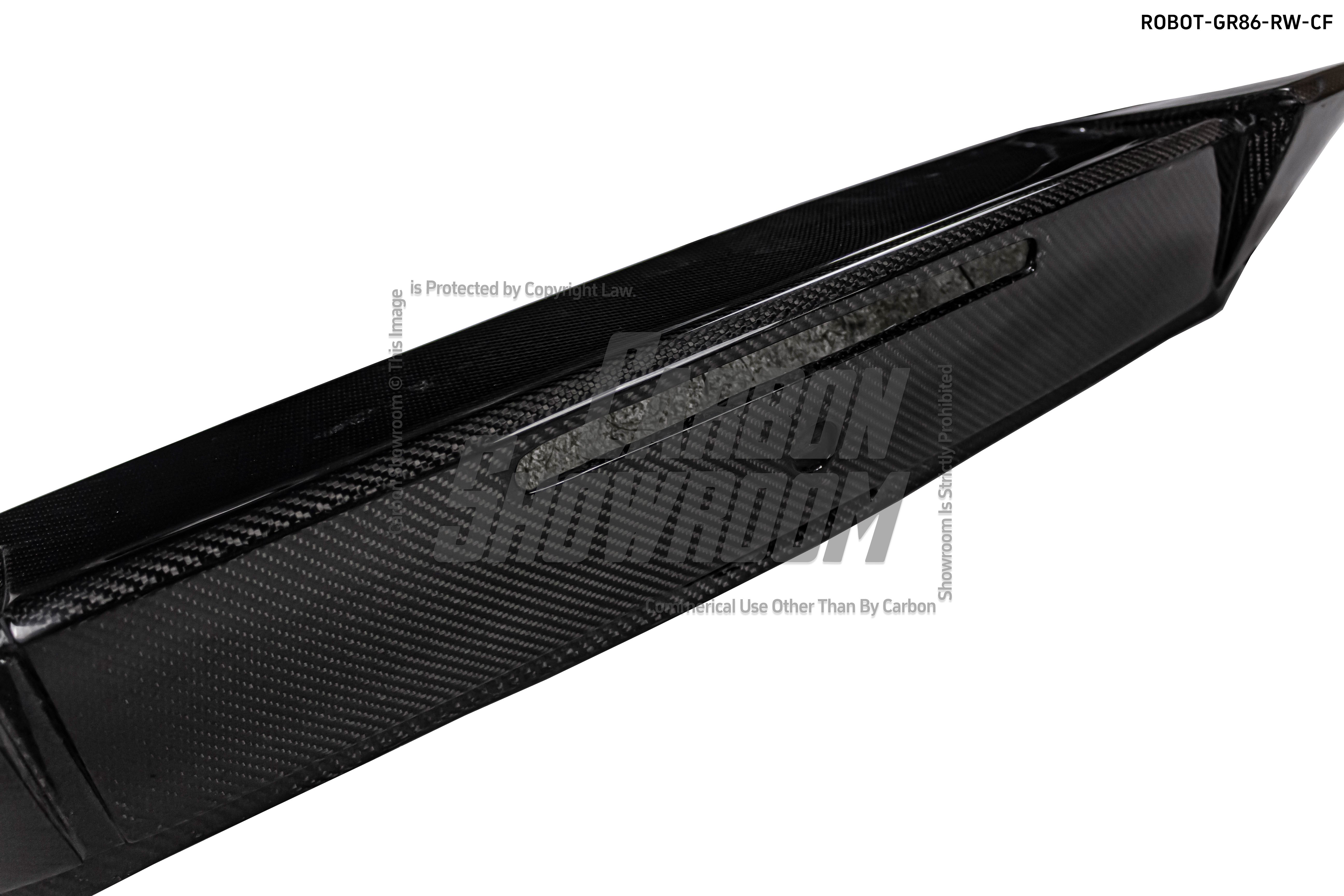 Subaru BRZ ZD8 2022 2023 2024 & Toyota GR86 ZN8 2022 2023 2024 with Aftermarket Parts - "SHINING" Rear GT Wing Carbon Fiber / FRP from Robot Craftsman
