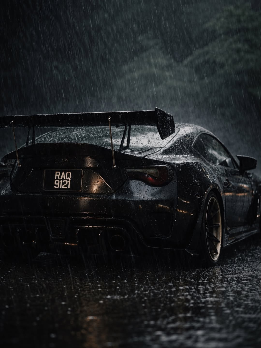 Toyota GT86 86 TRD GT SE Base ZN6 2017 2018 2019 2020 & Scion FR-S FRS ZN6 2013 2014 2015 2016 & BRZ TS Limited Premium ZN6 2013 2014 2015 2016 2017 2018 2019 2020 with Aftermarket Parts - Swan Neck Hammer GT Wing Carbon Fiber / FRP from Robot Craftsman