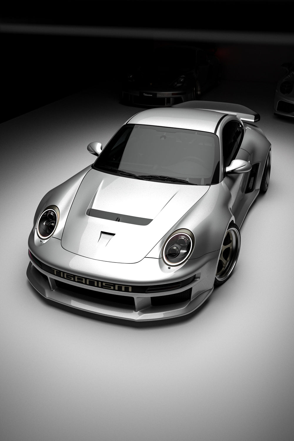 Porsche 911 997.1 997.2 Carrera Base S 2009–2012 (997.1 requires 997.2 taillights) with Robot Craftsman's Aftermarket Parts - Full Complete Kit Package "TIGANISM GUSTAV" Carbon Fiber / FRP