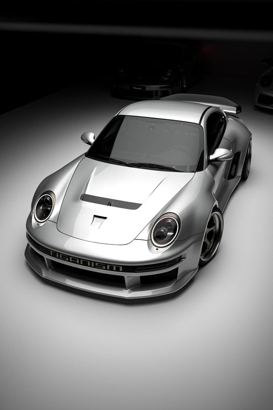 Porsche 911 997.1 997.2 Carrera Base S 2009–2012 (997.1 requires 997.2 taillights) with Robot Craftsman's Aftermarket Parts - Full Complete Kit Package "TIGANISM GUSTAV" Carbon Fiber / FRP