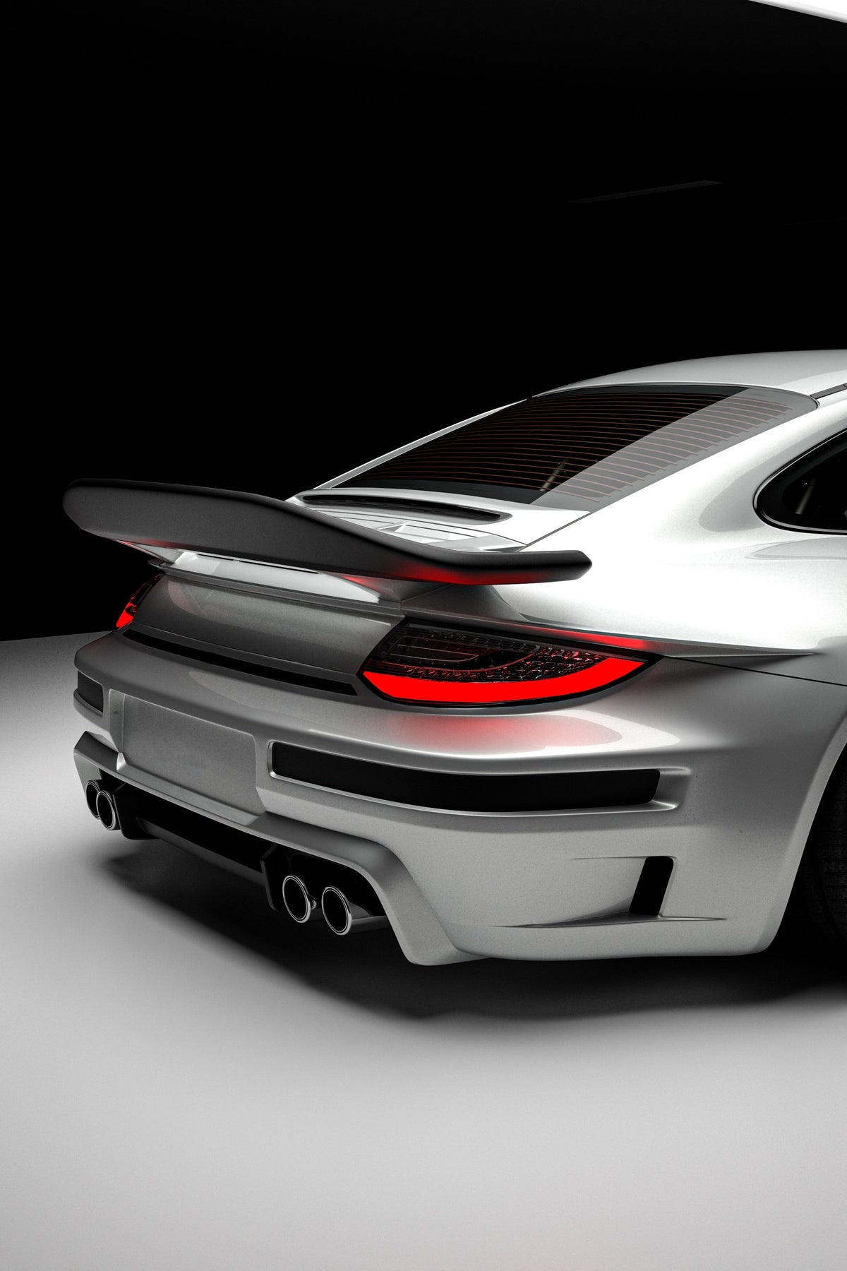 Porsche 911 997.1 997.2 Carrera Base S 2009–2012 (997.1 requires 997.2 taillights) with Robot Craftsman's Aftermarket Parts - Package A "TIGANISM GUSTAV" Carbon Fiber / FRP