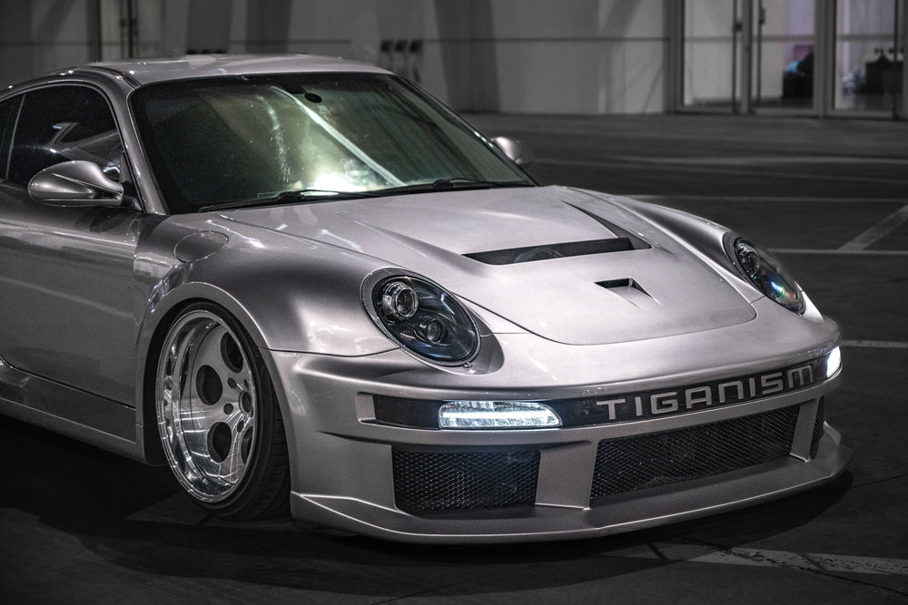 Porsche 911 997.1 997.2 Carrera Base S 2009–2012 (997.1 requires 997.2 taillights) with Robot Craftsman's Aftermarket Parts - Package A "TIGANISM GUSTAV" Carbon Fiber / FRP