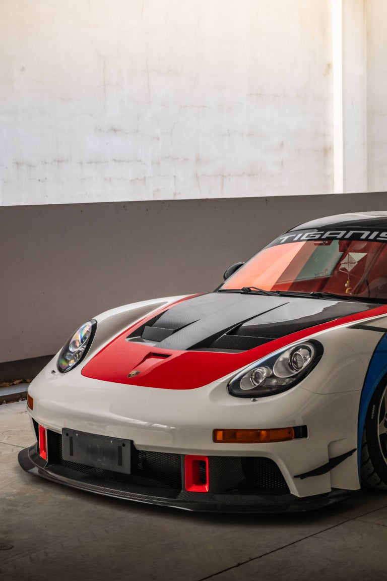 Porsche 987.1 Cayman & Boxster Base / S 2005 2006 2007 2008 & 987.2 Cayman & Boxster Base / S / R 2009 2010 2011 2012 with Aftermarket Parts - TITANISM STUKA Front Canards Carbon Fiber / FRP from Robot Craftsman