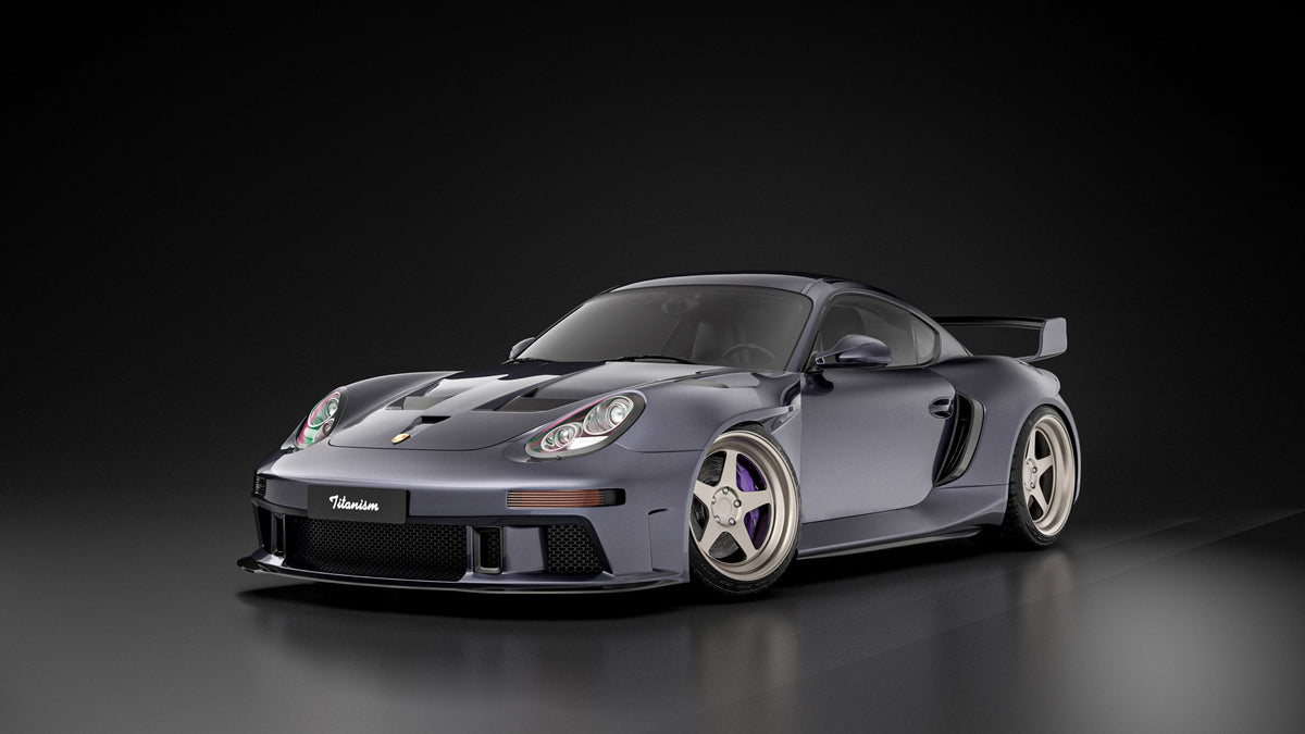 Porsche 987.1 Cayman &amp; Boxster Base / S 2005 2006 2007 2008 &amp; 987.2 Cayman &amp; Boxster Base / S / R 2009 2010 2011 2012 with Aftermarket Parts - TITANISM STUKA Front Fenders