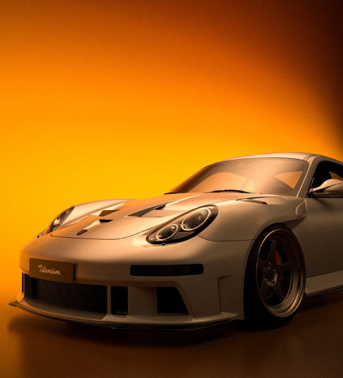 Porsche 987.1 Cayman & Boxster Base / S 2005 2006 2007 2008 & 987.2 Cayman & Boxster Base / S / R 2009 2010 2011 2012 with Aftermarket Parts - TITANISM STUKA Full Kit Carbon Fiber / FRP from Robot Craftsman