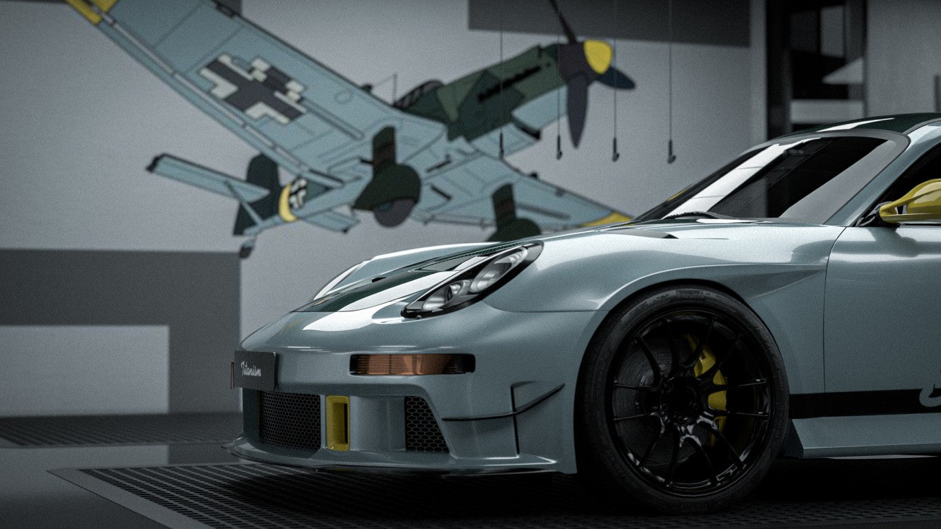 Porsche 987.1 Cayman & Boxster Base / S 2005 2006 2007 2008 & 987.2 Cayman & Boxster Base / S / R 2009 2010 2011 2012 with Aftermarket Parts - TITANISM STUKA Full Kit Carbon Fiber / FRP from Robot Craftsman