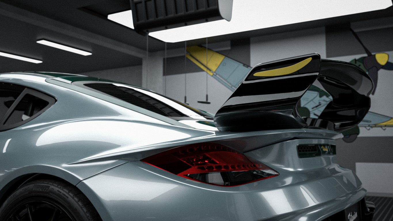 Porsche 987.1 Cayman & Boxster Base / S 2005 2006 2007 2008 & 987.2 Cayman & Boxster Base / S / R 2009 2010 2011 2012 with Aftermarket Parts - TITANISM STUKA Full Kit Carbon Fiber / FRP from Robot Craftsman