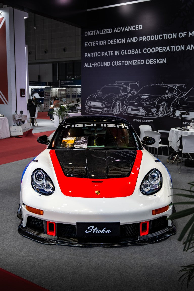 Porsche 987.1 Cayman & Boxster Base / S 2005 2006 2007 2008 & 987.2 Cayman & Boxster Base / S / R 2009 2010 2011 2012 with Aftermarket Parts - TITANISM STUKA Full Kit Carbon Fiber / FRP from Robot Craftsman