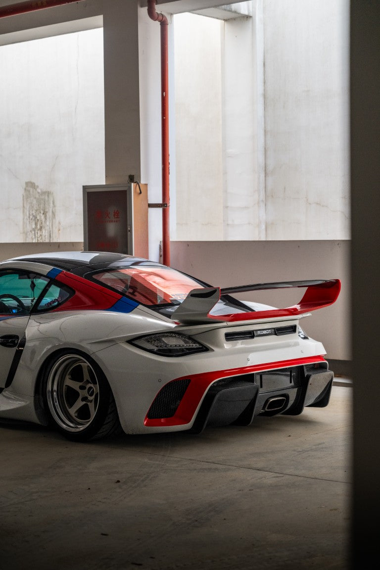 Porsche 987.1 Cayman & Boxster Base / S 2005 2006 2007 2008 & 987.2 Cayman & Boxster Base / S / R 2009 2010 2011 2012 with Aftermarket Parts - TITANISM STUKA Full Kit Carbon Fiber / FRP from Robot Craftsman