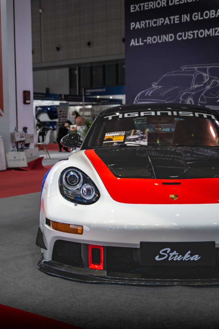 Porsche 987.1 Cayman & Boxster Base / S 2005 2006 2007 2008 & 987.2 Cayman & Boxster Base / S / R 2009 2010 2011 2012 with Aftermarket Parts - TITANISM STUKA Full Kit Carbon Fiber / FRP from Robot Craftsman