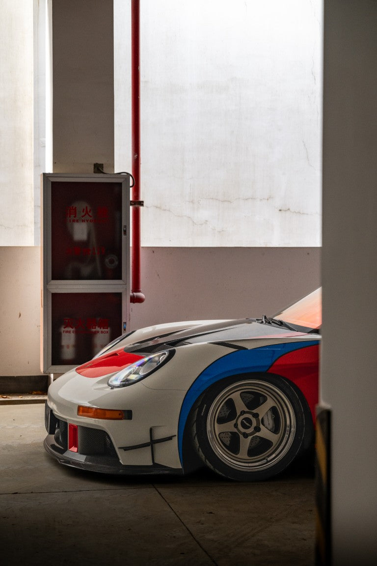 Porsche 987.1 Cayman Boxster Base / S 2005 2006 2007 2008 987.2 Cayman &amp; Boxster Base / S / R 2009 2010 2011 2012 with Aftermarket Parts - TITANISM STUKA Front Fenders Carbon Fiber / FRP