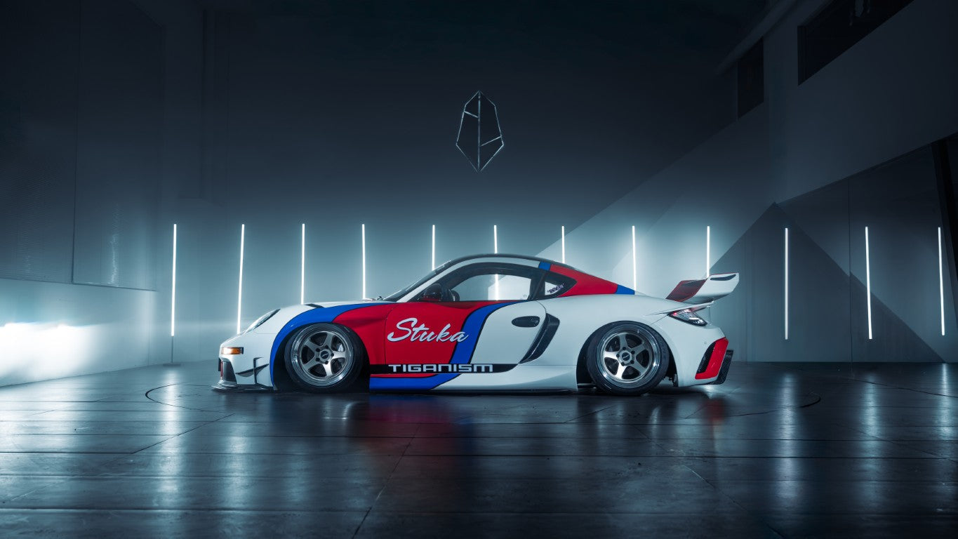 Porsche 987.1 Cayman &amp; Boxster Base / S 2005 2006 2007 2008 &amp; 987.2 Cayman &amp; Boxster Base / S / R 2009 2010 2011 2012 with Aftermarket Parts - TITANISM STUKA Front Fenders