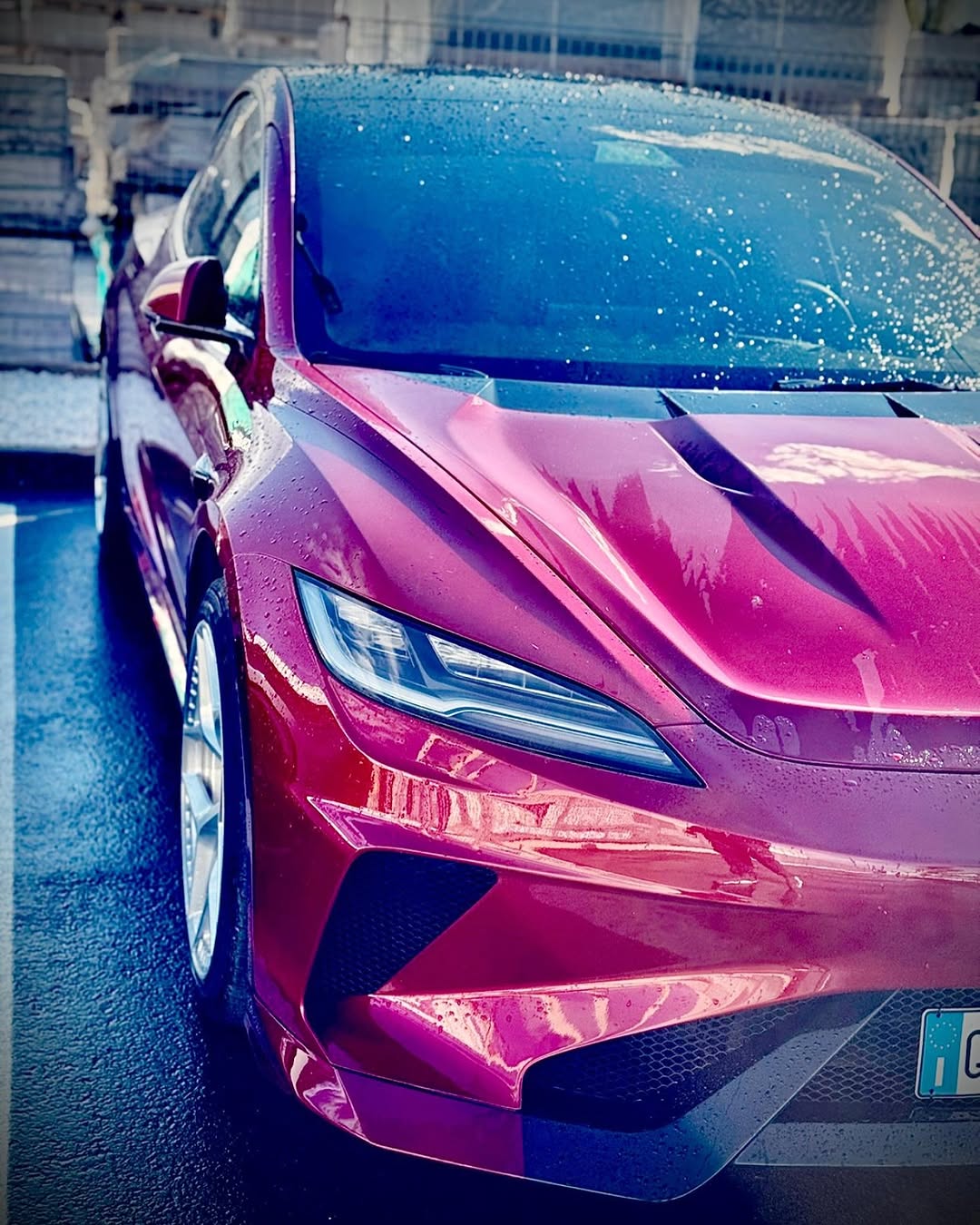 Tesla Model 3 Highland / Performance 2024-ON with Aftermarket Parts - Hacker Narrow Body Front Bumper & Lip Carbon Fiber / FRP from Robot Craftsman